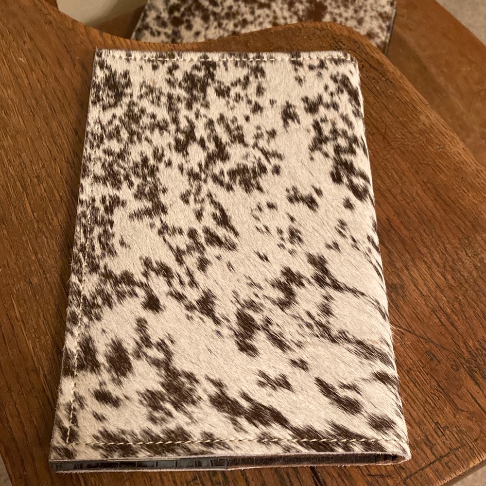 Hair on Hide (HOH)/Leather Binder & Merrick's HOH/Leather Address Book Bundle - Picture 12 of 15